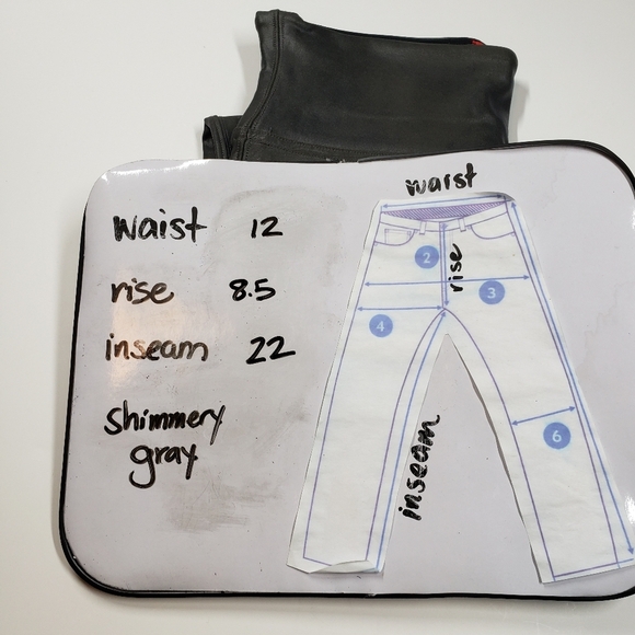 SPANX Gray Faux Leather Style 2437 Leggings - Size Small - Picture 9 of 9